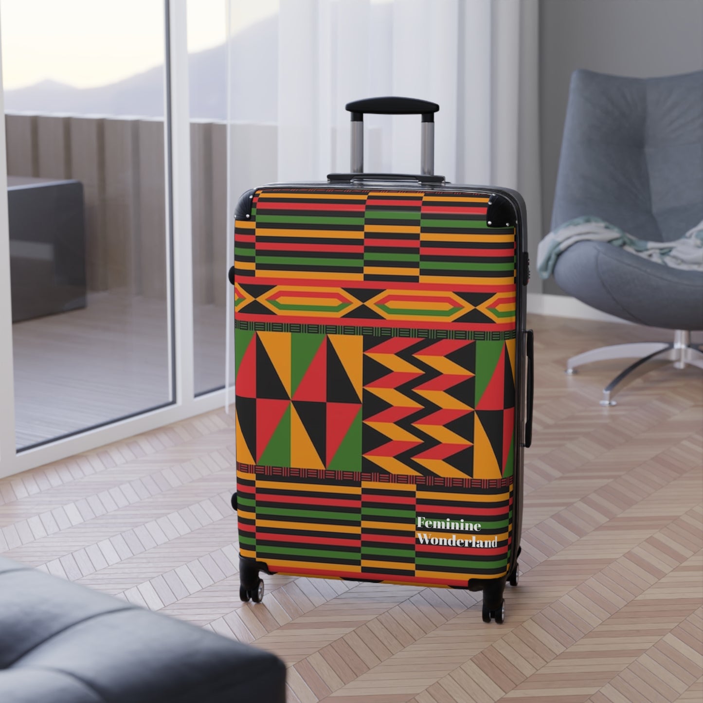 Tribal Print Suitcase