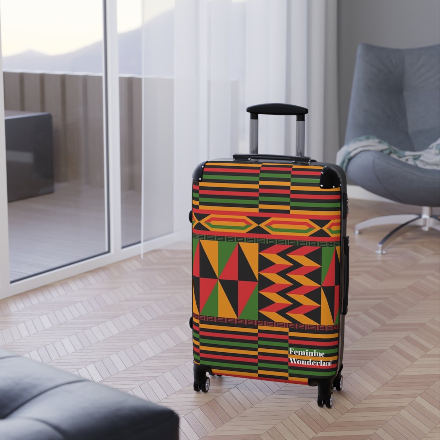 Tribal Print Suitcase