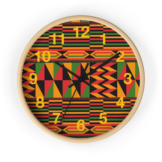 African print Wall Clock